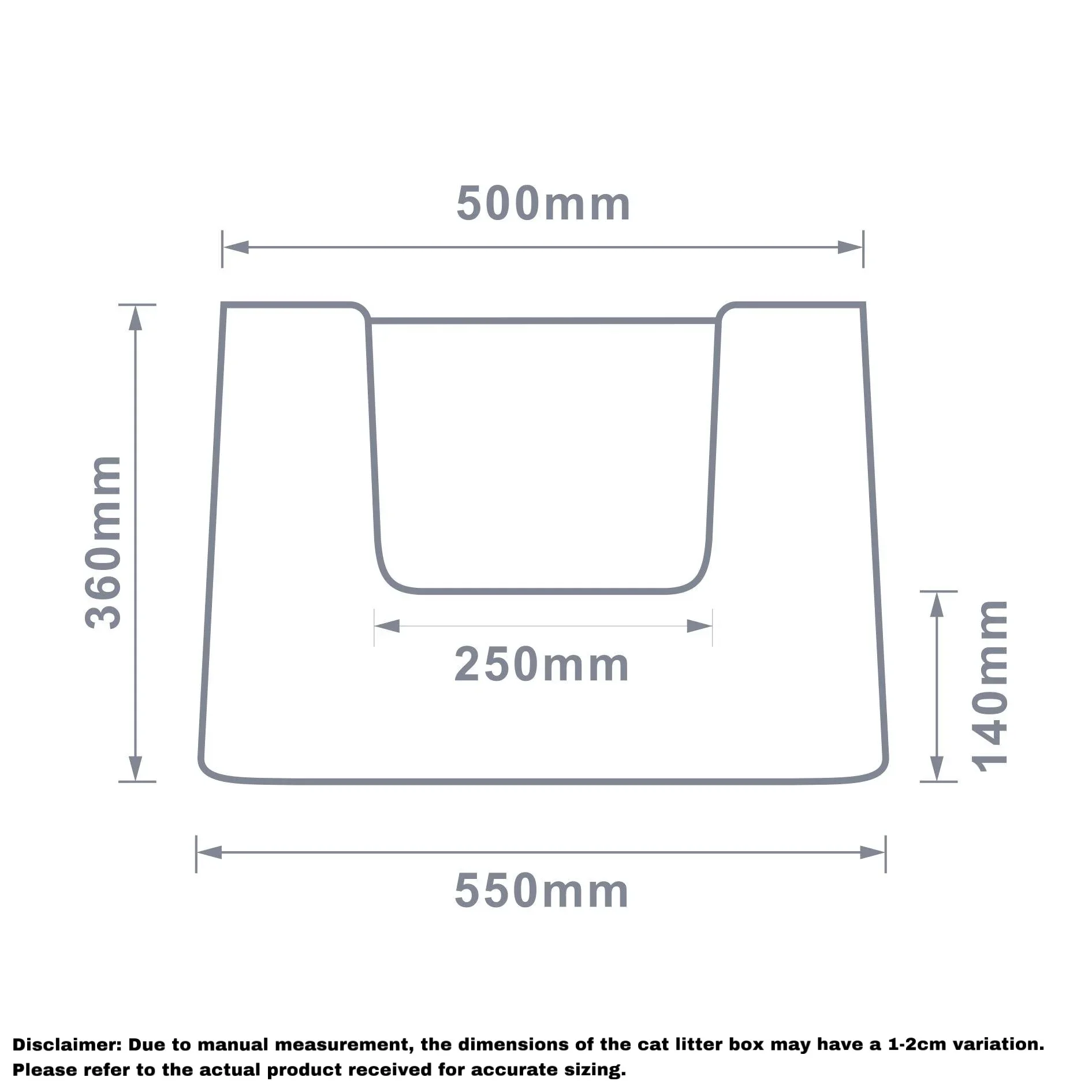 Michu XXL Coral Deluxe Cat Litter Box - Spacious Design - Image 10