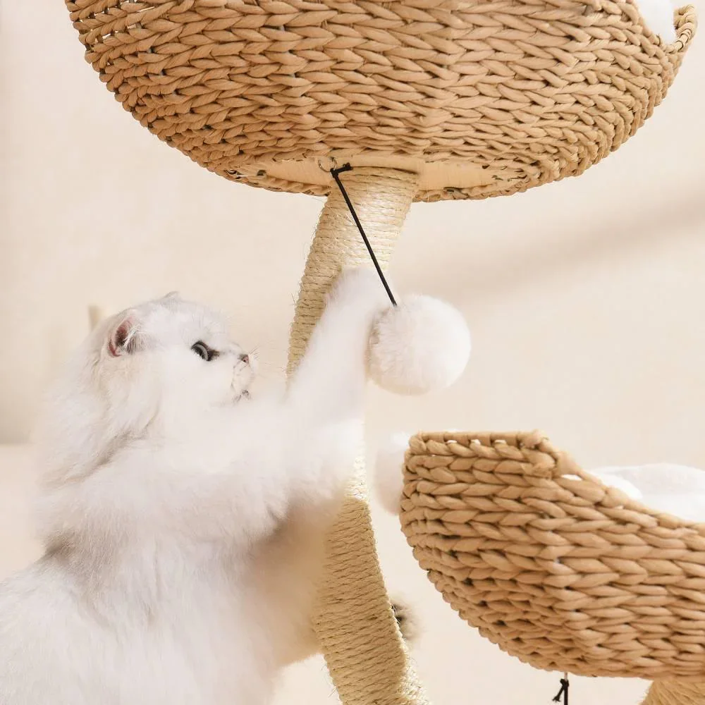 MICHU Ivy Cat Tower Deluxe 4-Tier Designer Tall Cat Tree Pre Order - Image 10