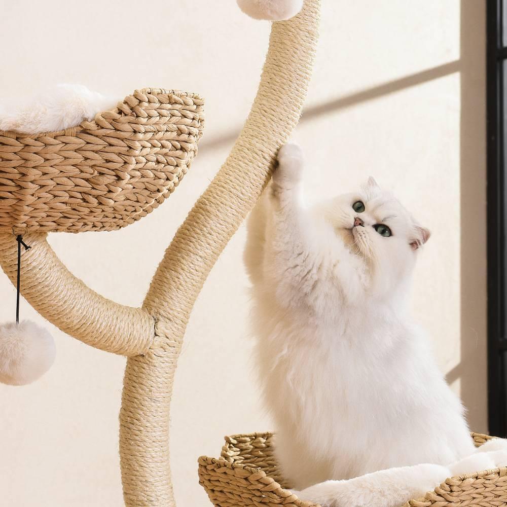 MICHU Ivy Cat Tower Deluxe 4-Tier Designer Tall Cat Tree Pre Order - Image 4