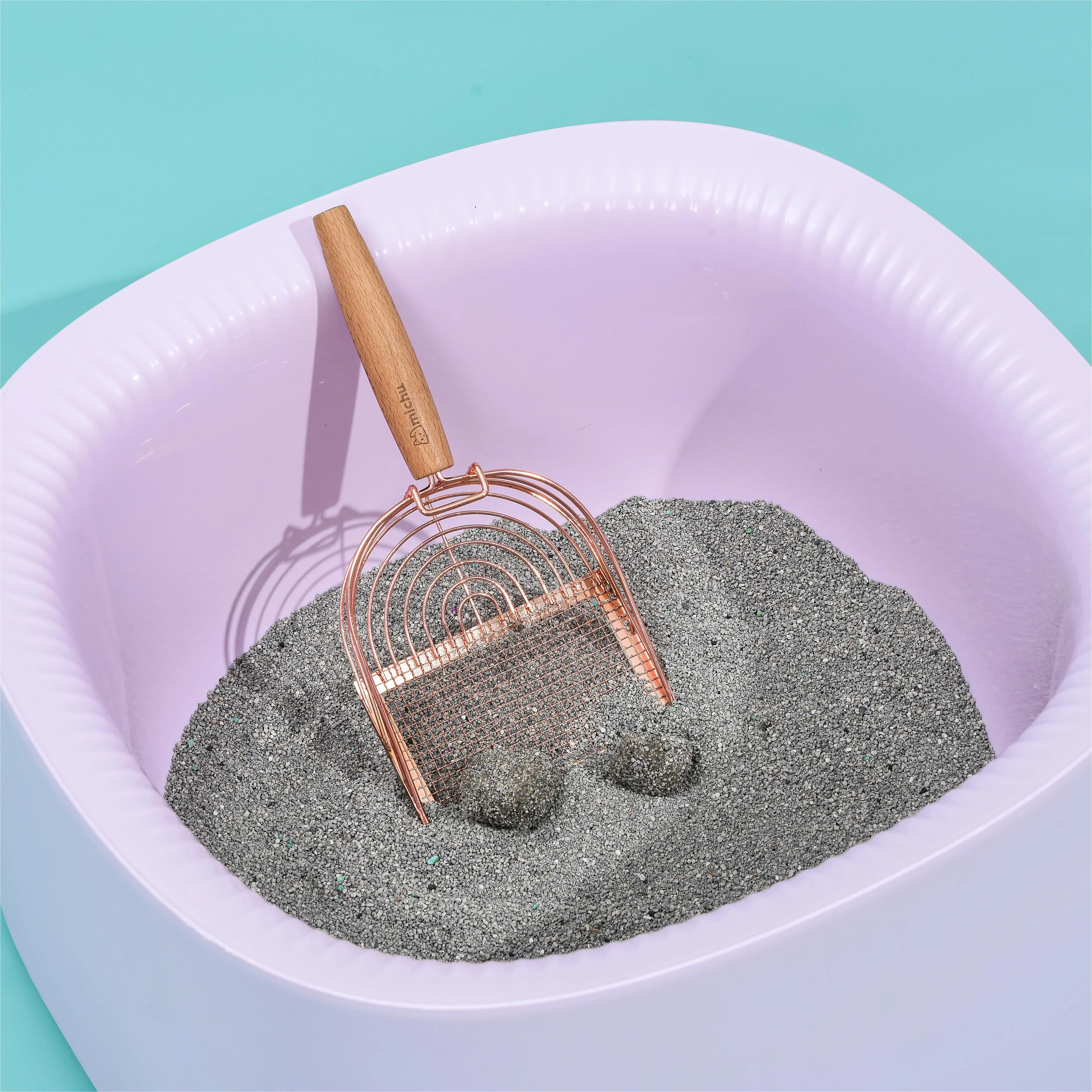 Michu Stainless Steel Cat Litter Scoop - 2 Styles - Image 5