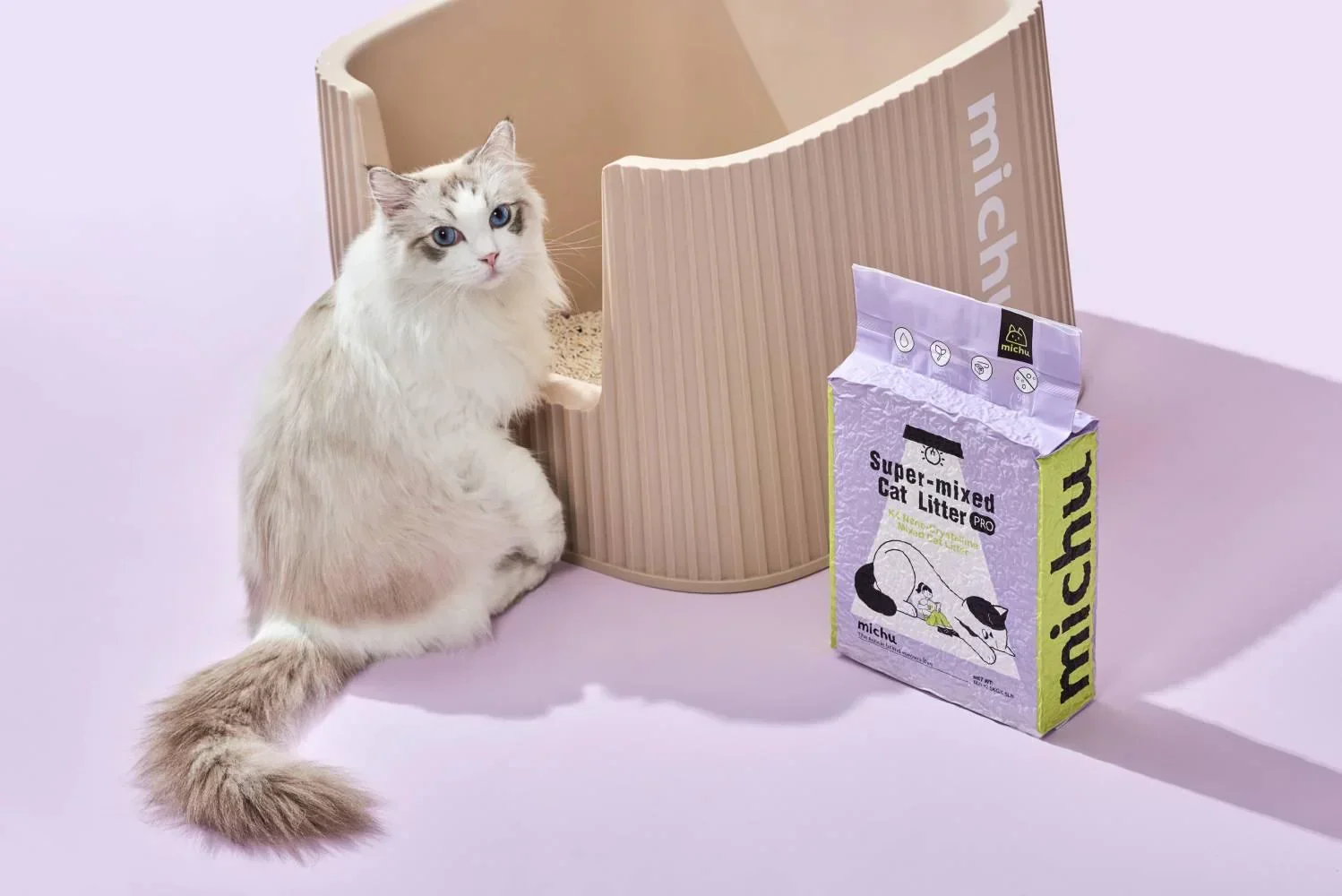 Michu Premium Mixed Tofu Cat Litter Pro Gen2 6L- Superb in Flushable, Eco-Friendly & Odour-Control - Image 9