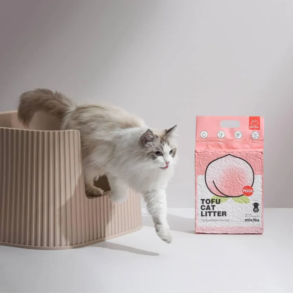 Michu Tofu Cat Litter Gen3 6L- Dust-Free and Natural Clumping Tofu-Based Formula for Easy Cleanup - Image 5