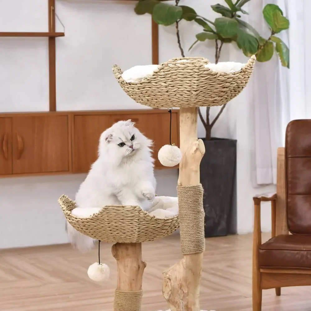 Michu Premium Real Wooden Cat Tree-Large- Spacious Australian Feline Haven - Image 4